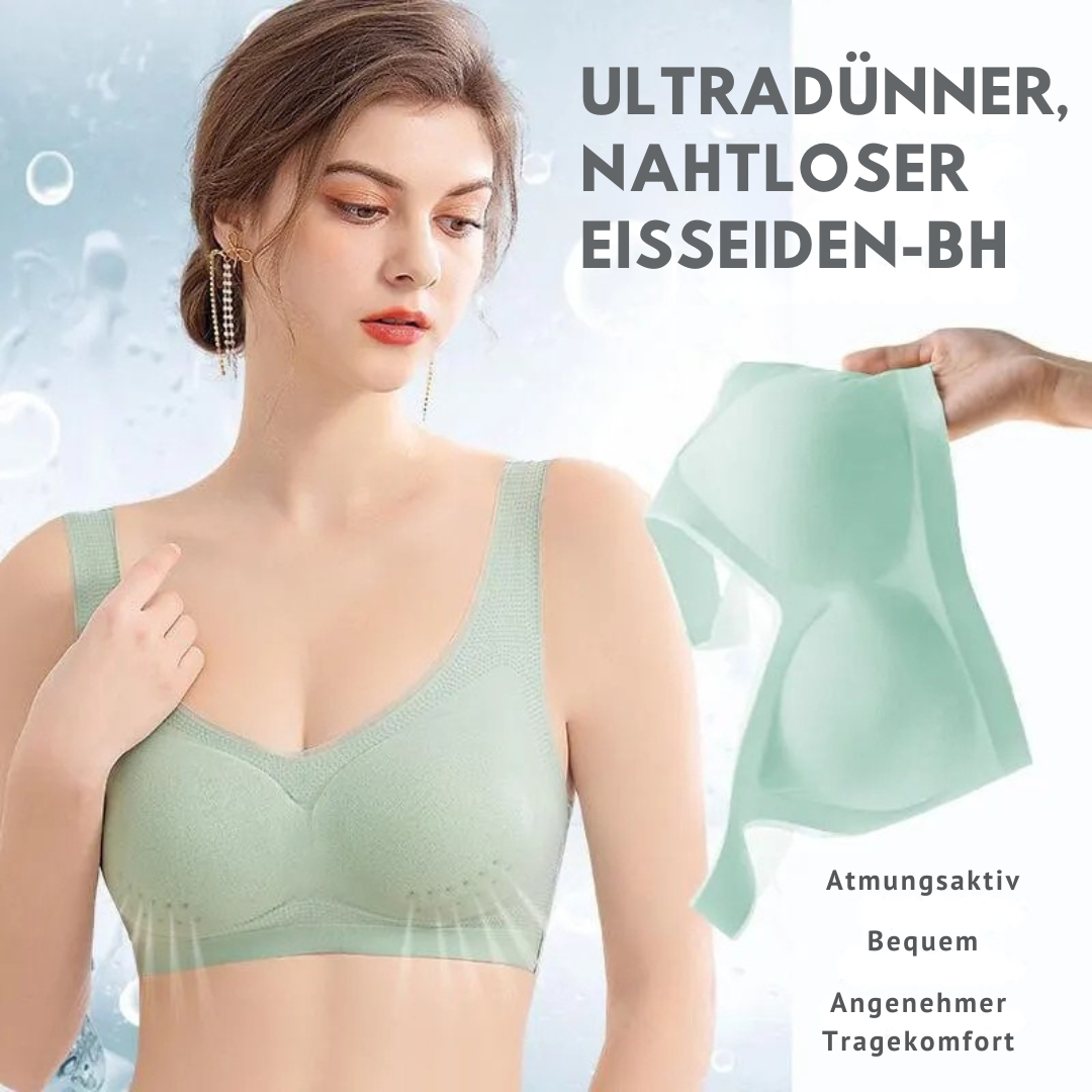IceLisse / Ultra-dünner Eisseide Nahtlos-BH mit kühlendem Tragegefühl