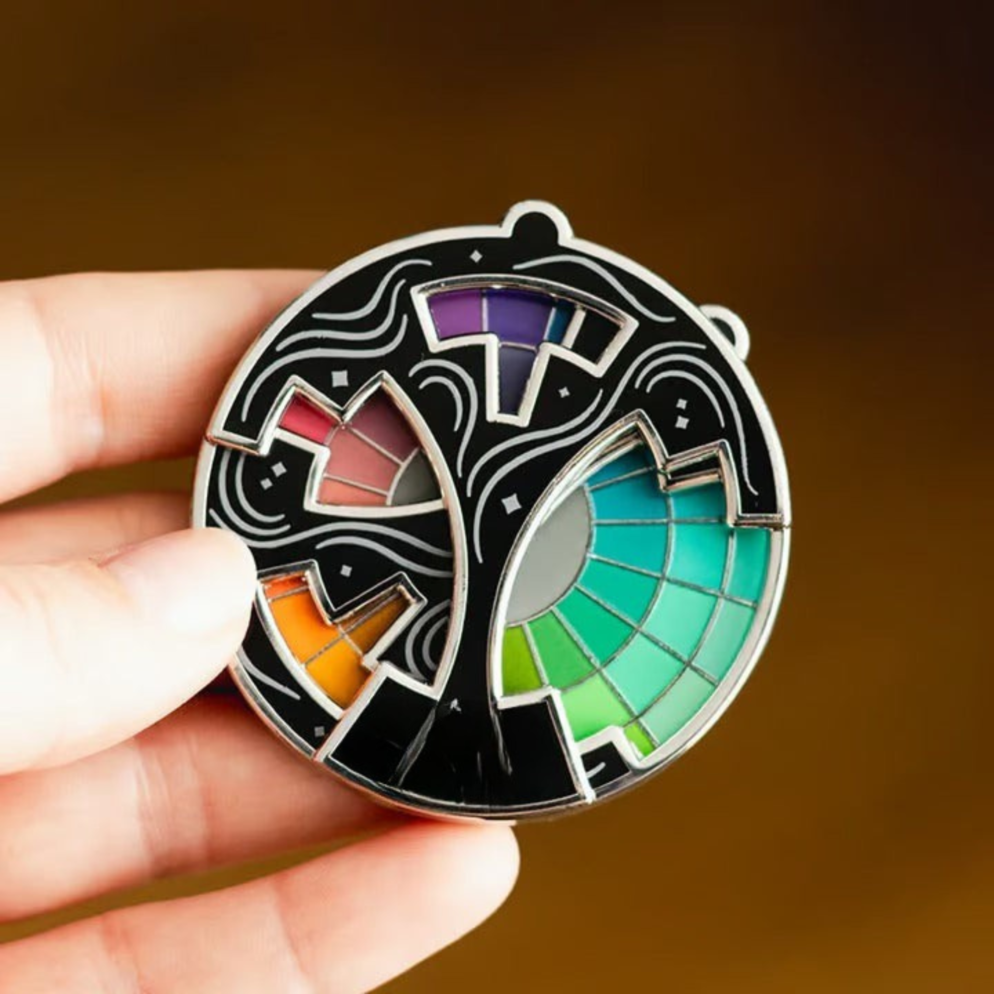 KunterKreis™ / Spaßiger Farbwechsel Emaille Pin