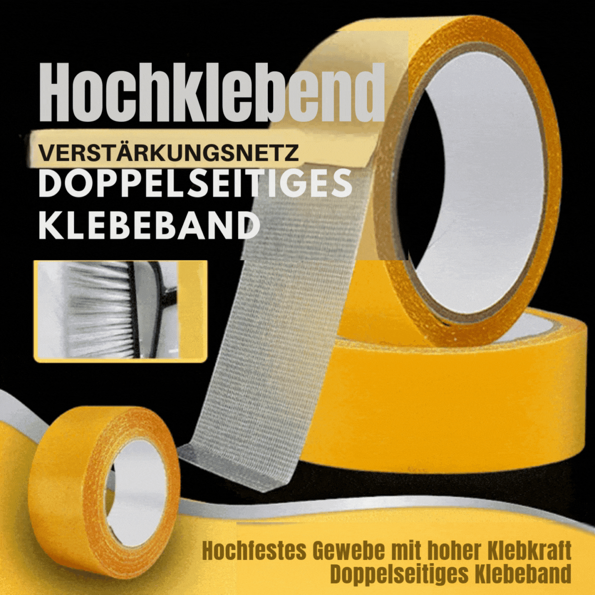 KlebKraft™ / Widerstandsfähiges, transparentes Klebeband