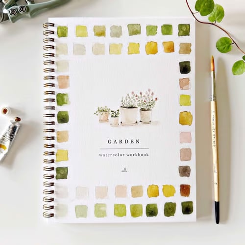 Kunstbuch | Aquarell Workbook Anfänger | Schritt für Schritt Malbuch | PaintEase