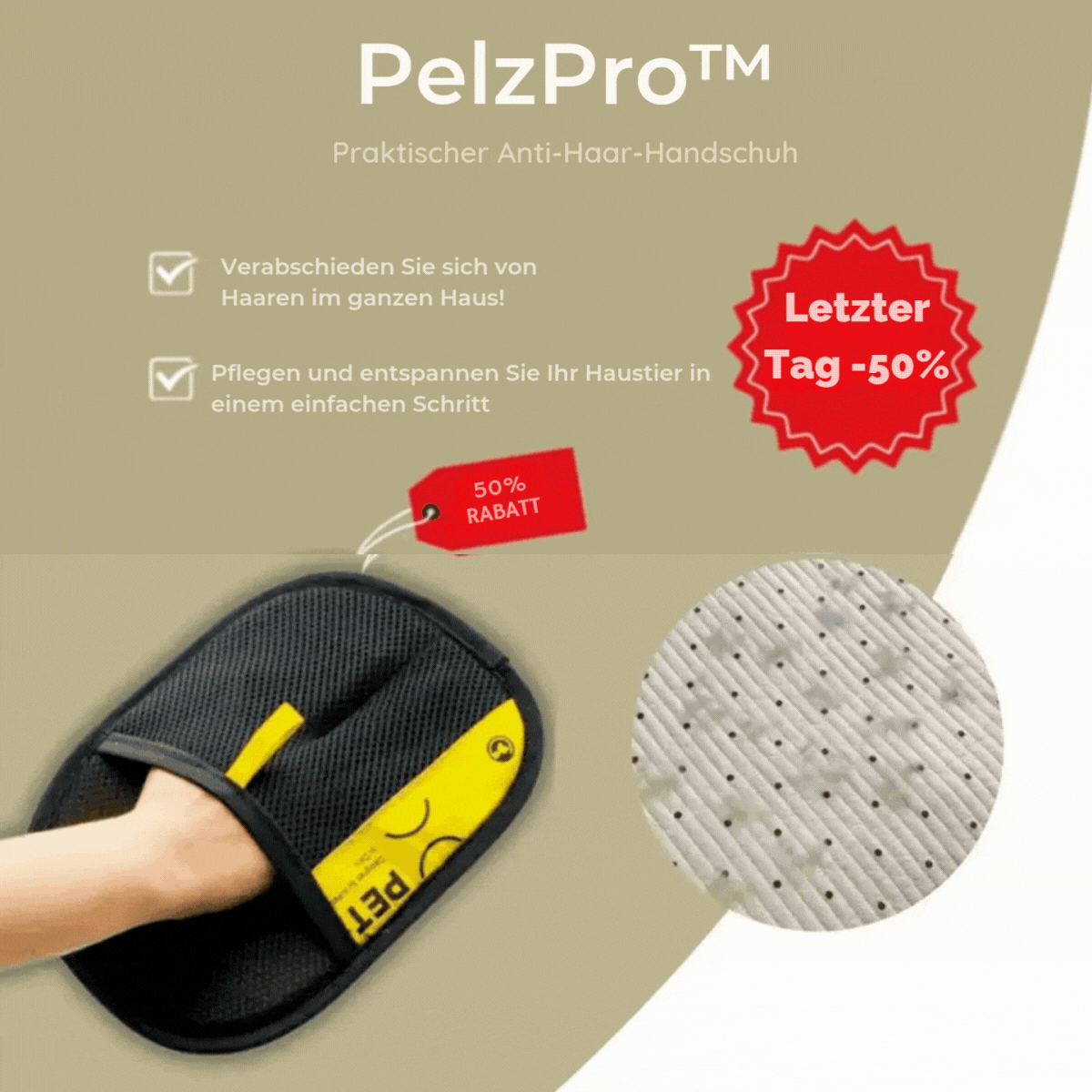 PelzPro™ / Praktischer Anti-Haar-Handschuh