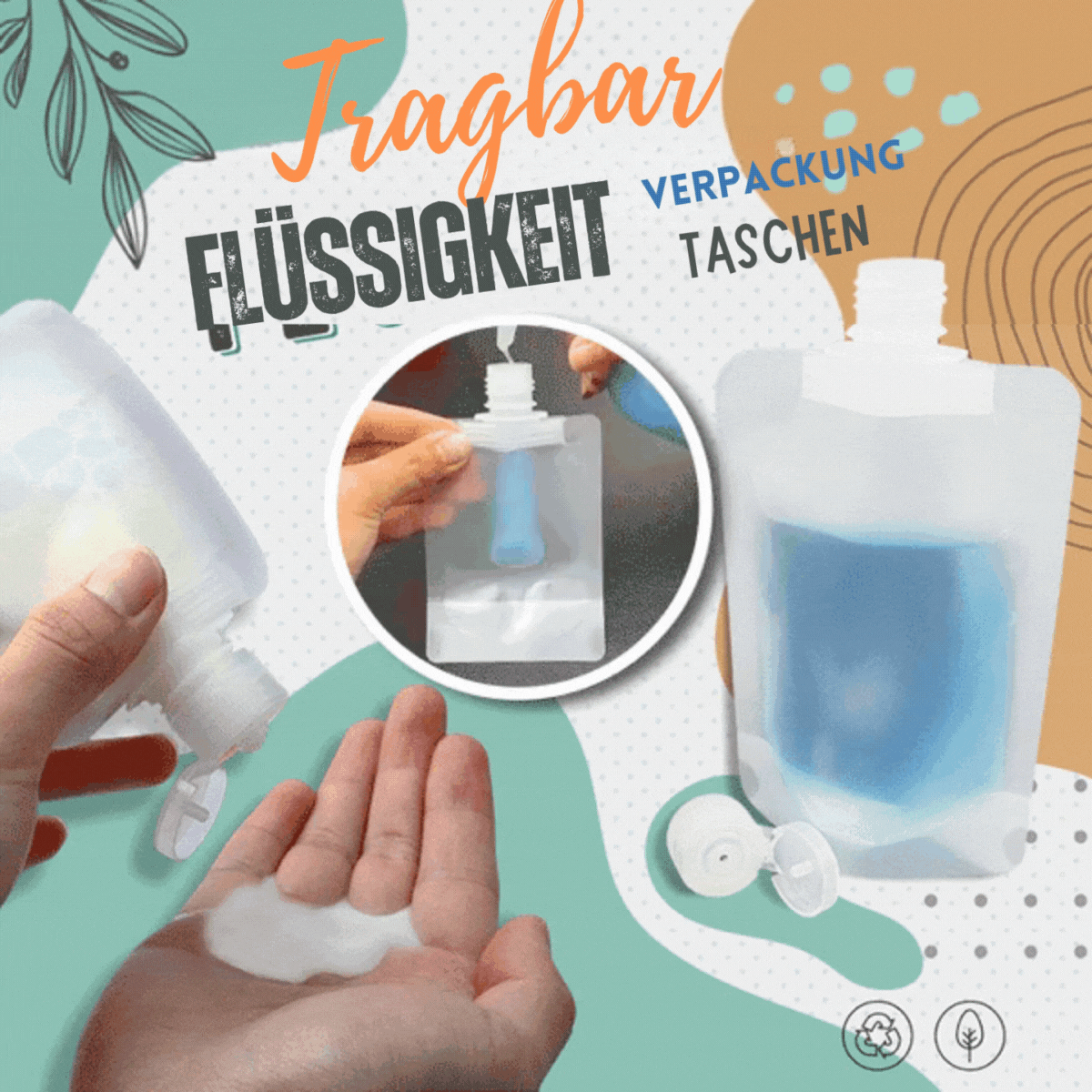 KosmetikKlar™ / Kompakte Reise-Make-up-Tasche