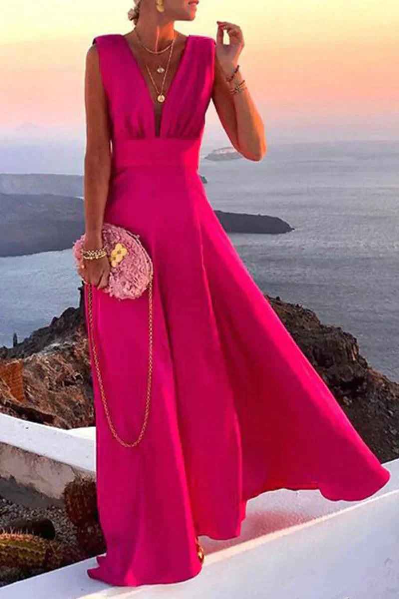 Bibiana | Elegantes fließendes Damen-Sommerkleid