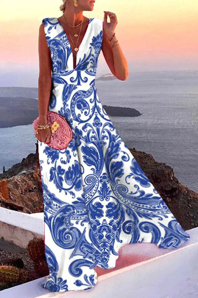 Bibiana | Elegantes fließendes Damen-Sommerkleid