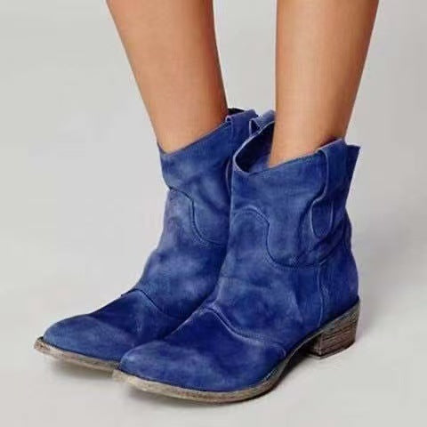 Suvella / Stilvolle Stiefeletten aus weichem Wildleder-Look