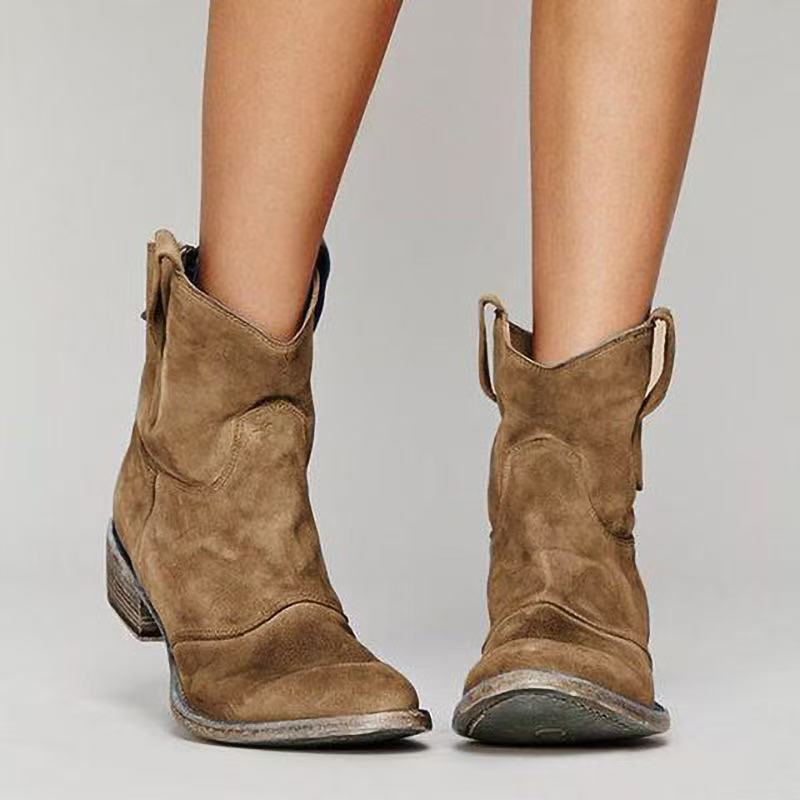 Suvella / Stilvolle Stiefeletten aus weichem Wildleder-Look