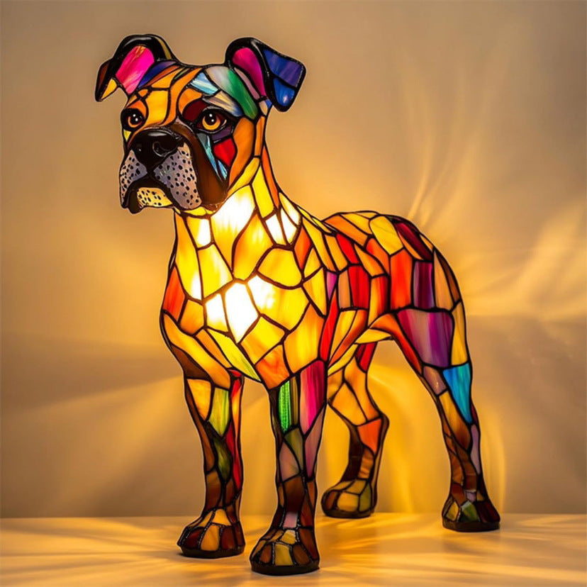 Tyson | Magisk Buntglas-Hundelampe