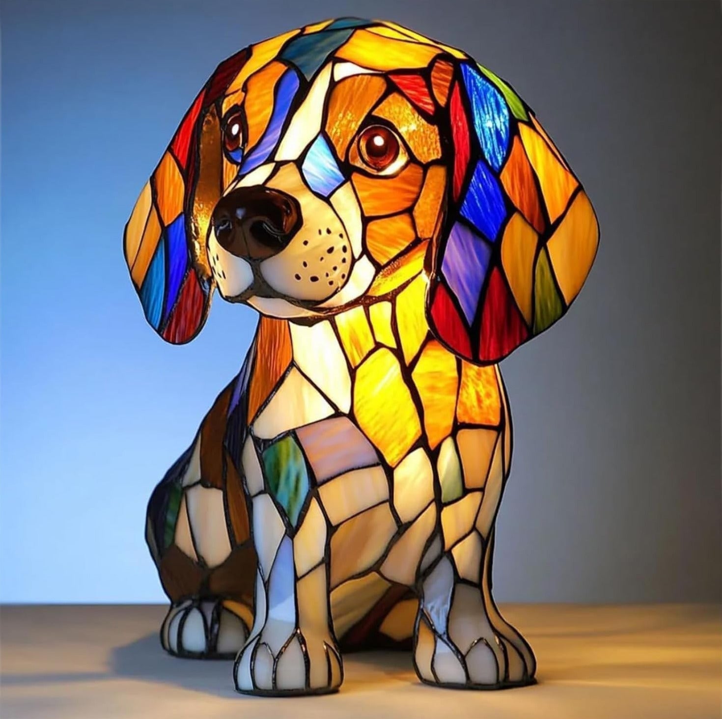 Coco | Magisk Buntglas-Hundelampe