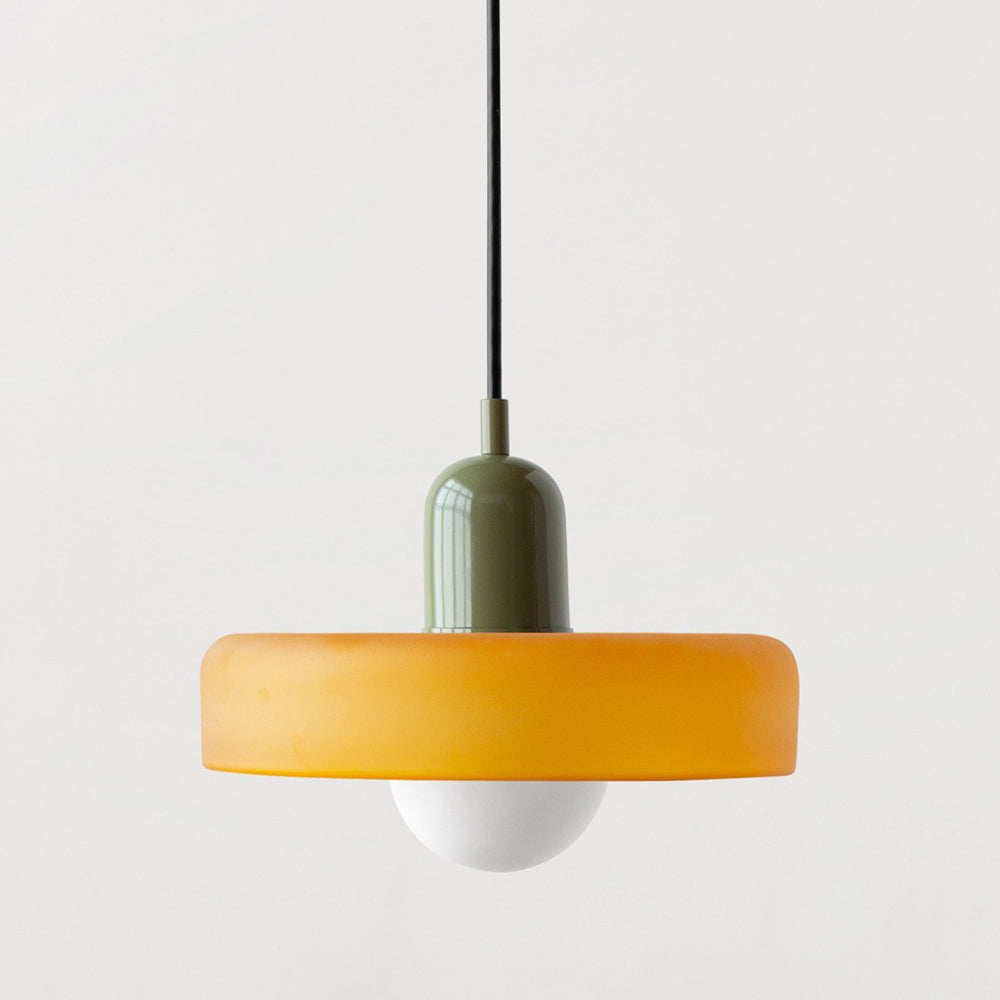 Aurelio™ | Bauhaus-Pendelleuchte aus farbigem Glas