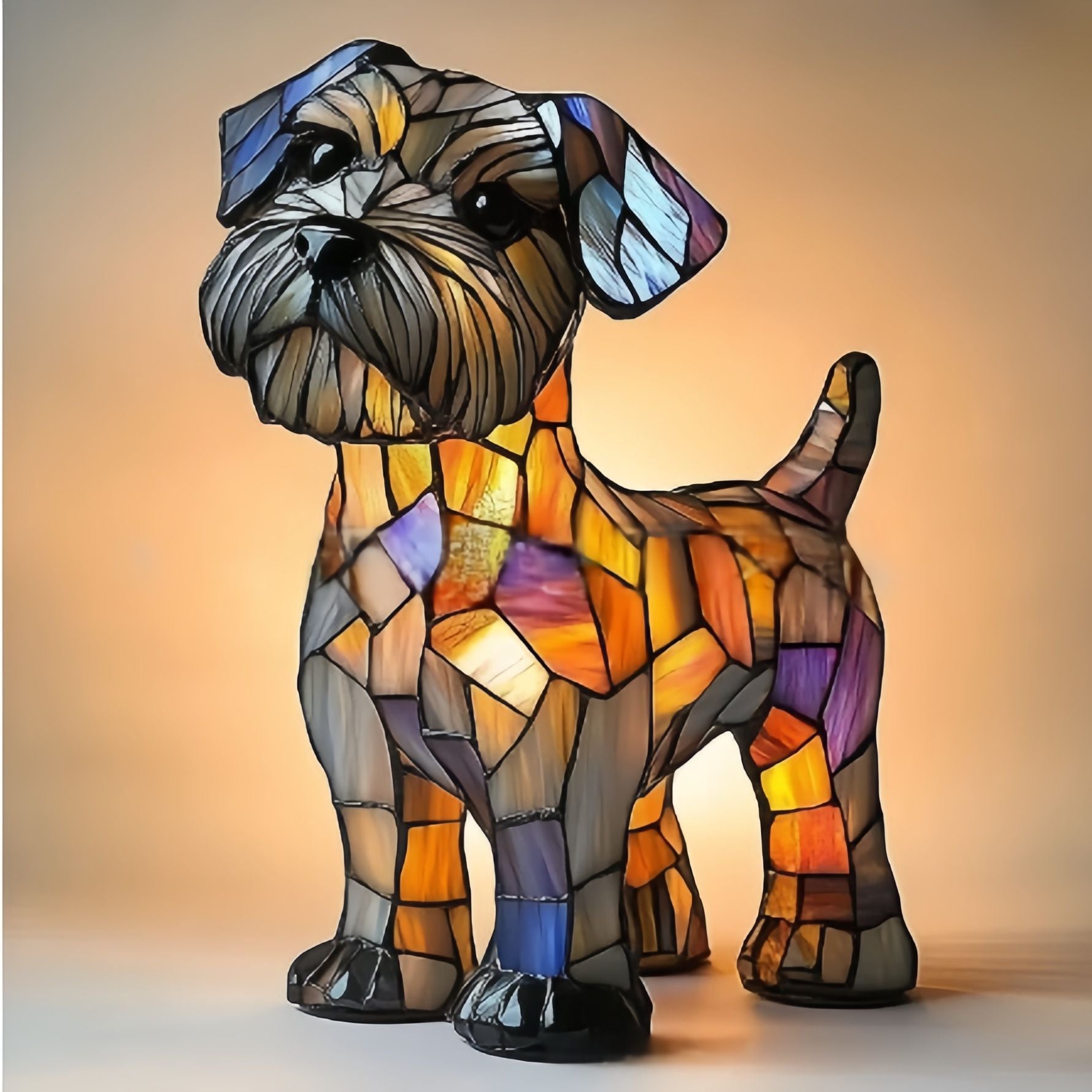 Rocky | Magisk Buntglas-Hundelampe
