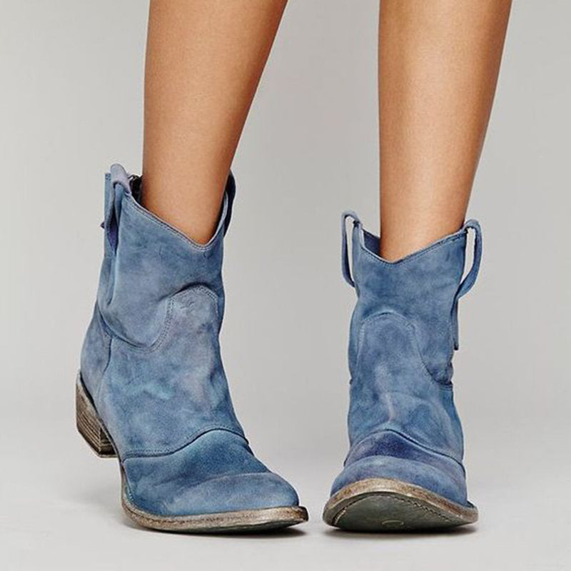 Suvella / Stilvolle Stiefeletten aus weichem Wildleder-Look