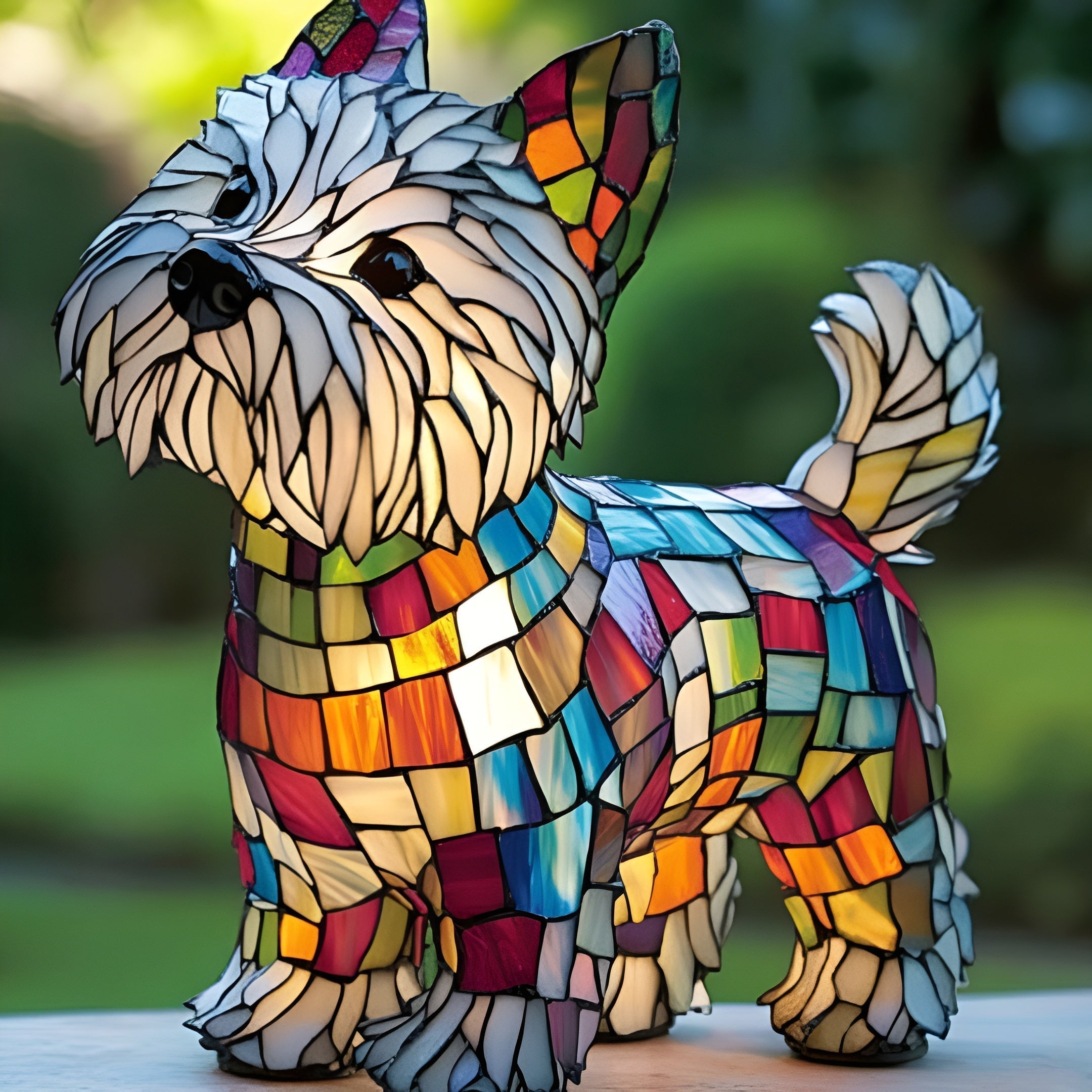 Max | Magisk Buntglas-Hundelampe