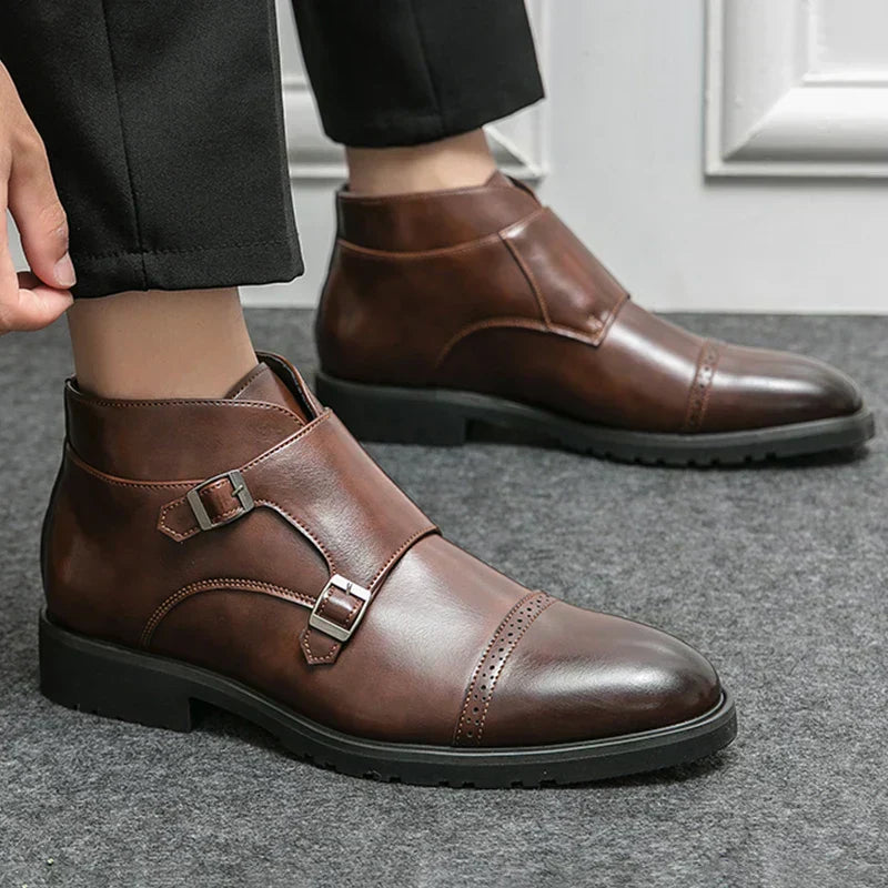 Darell | Lederstiefel mit doppeltem Monkbelt