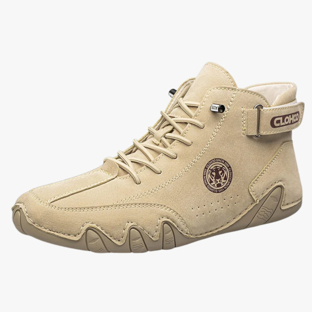 Heren sneakers van licht en ademend leer, comfort bij elke stap