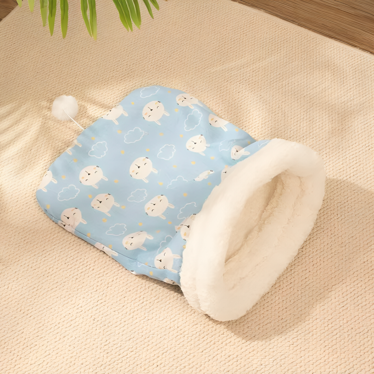 KuschelNest Katzenschlafsack Avocado Farbe
