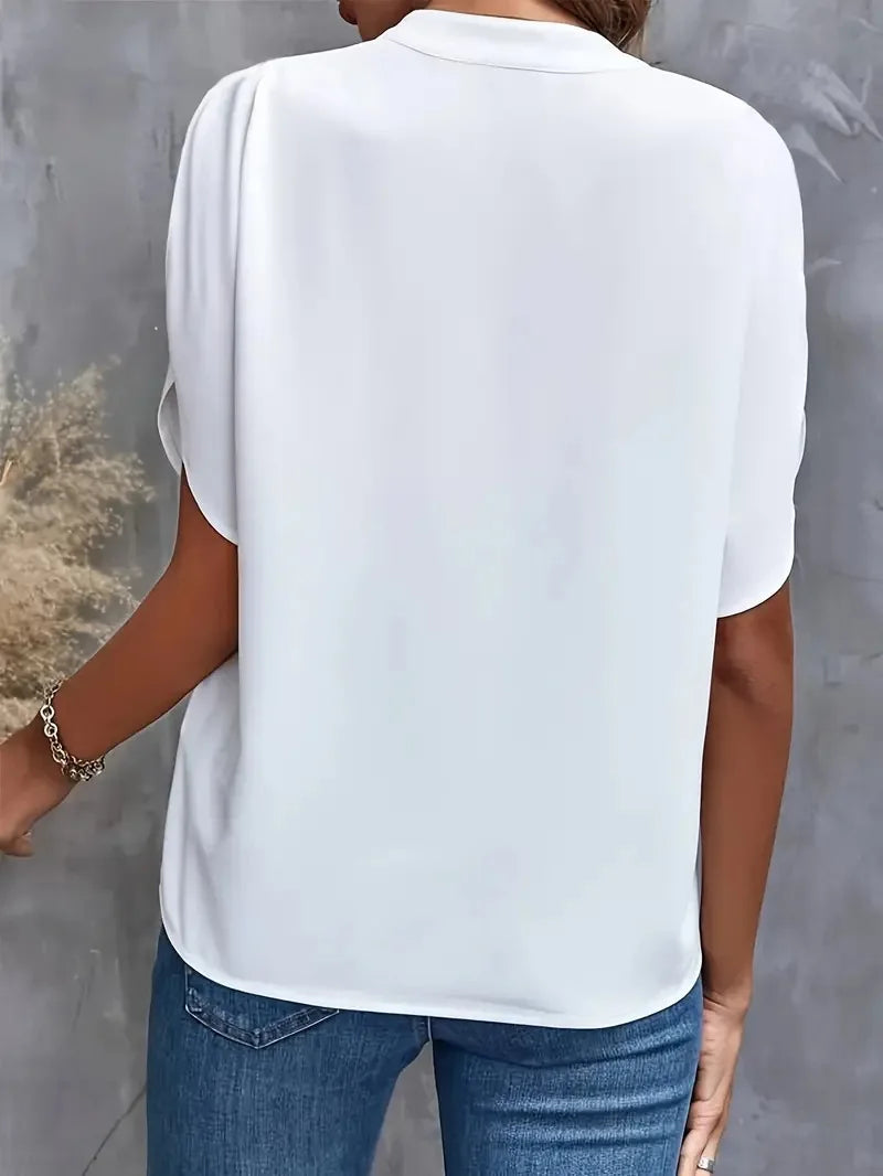 Isalie – Elegante V-Ausschnitt-Blusen mit fließendem Stoff