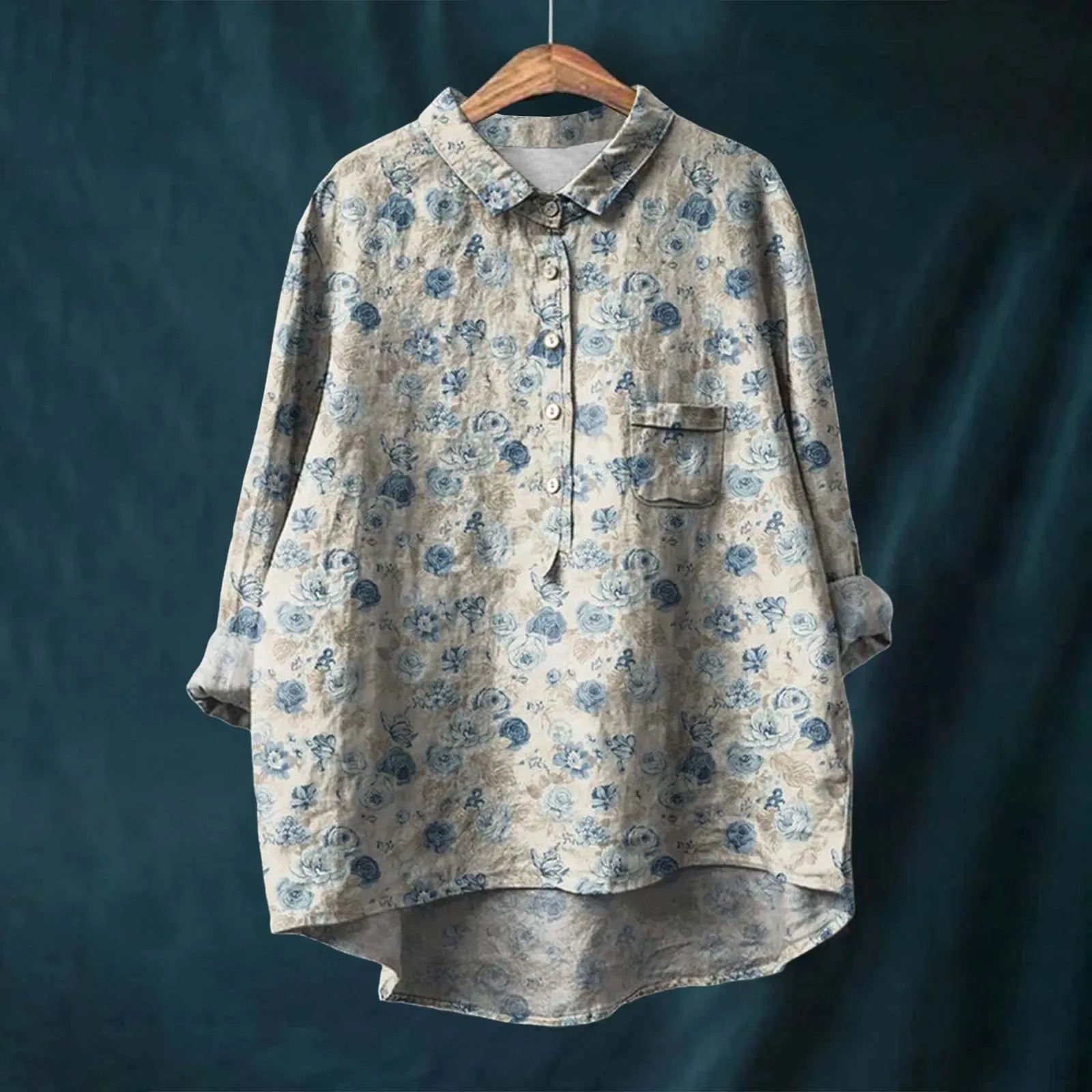 Liesa – Elegante Damenbluse mit Blumenmuster
