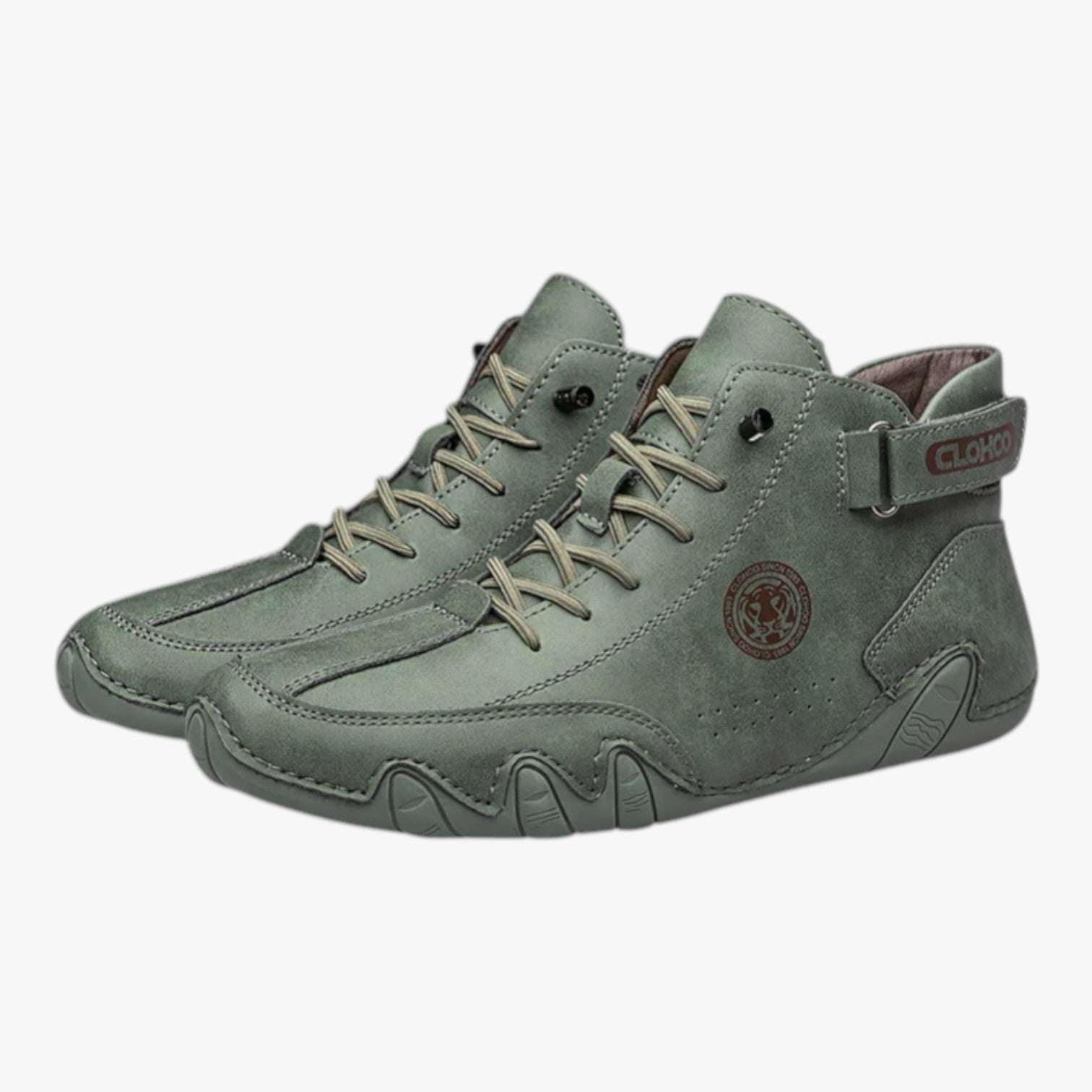 Heren sneakers van licht en ademend leer, comfort bij elke stap