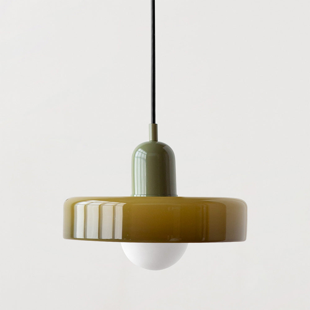 Aurelio™ | Bauhaus-Pendelleuchte aus farbigem Glas