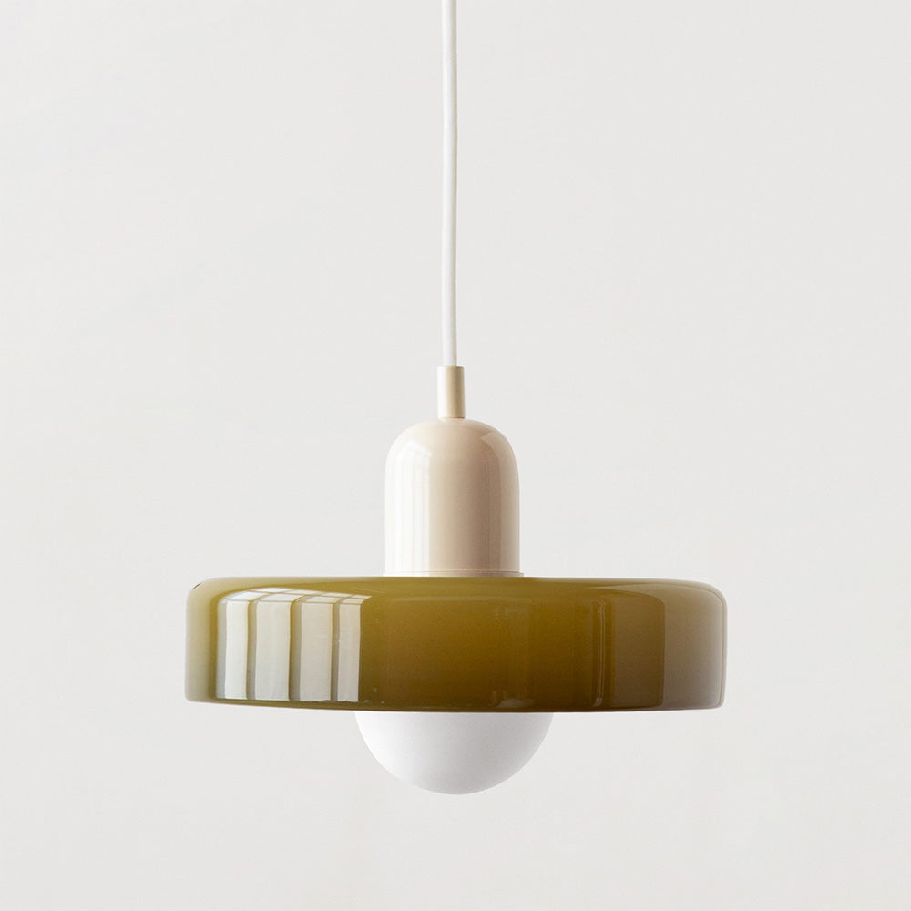 Aurelio™ | Bauhaus-Pendelleuchte aus farbigem Glas