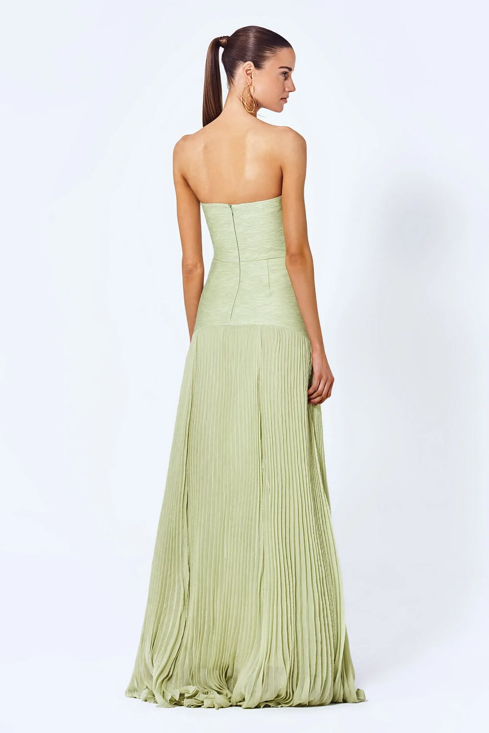 Amorielle - Fließendes Grünes Maxikleid