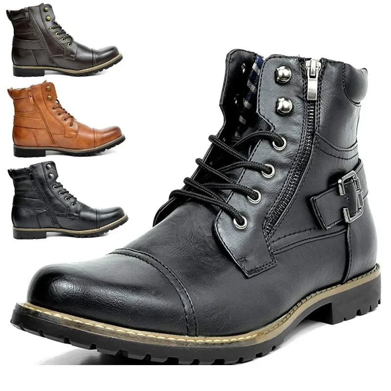 Damon | Schnürstiefeletten aus Leder