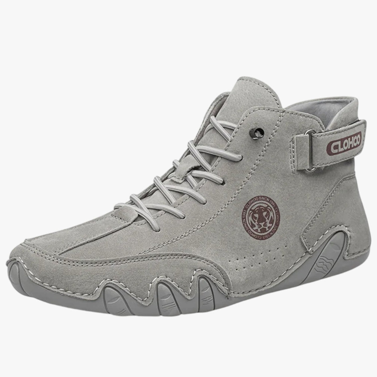 Heren sneakers van licht en ademend leer, comfort bij elke stap