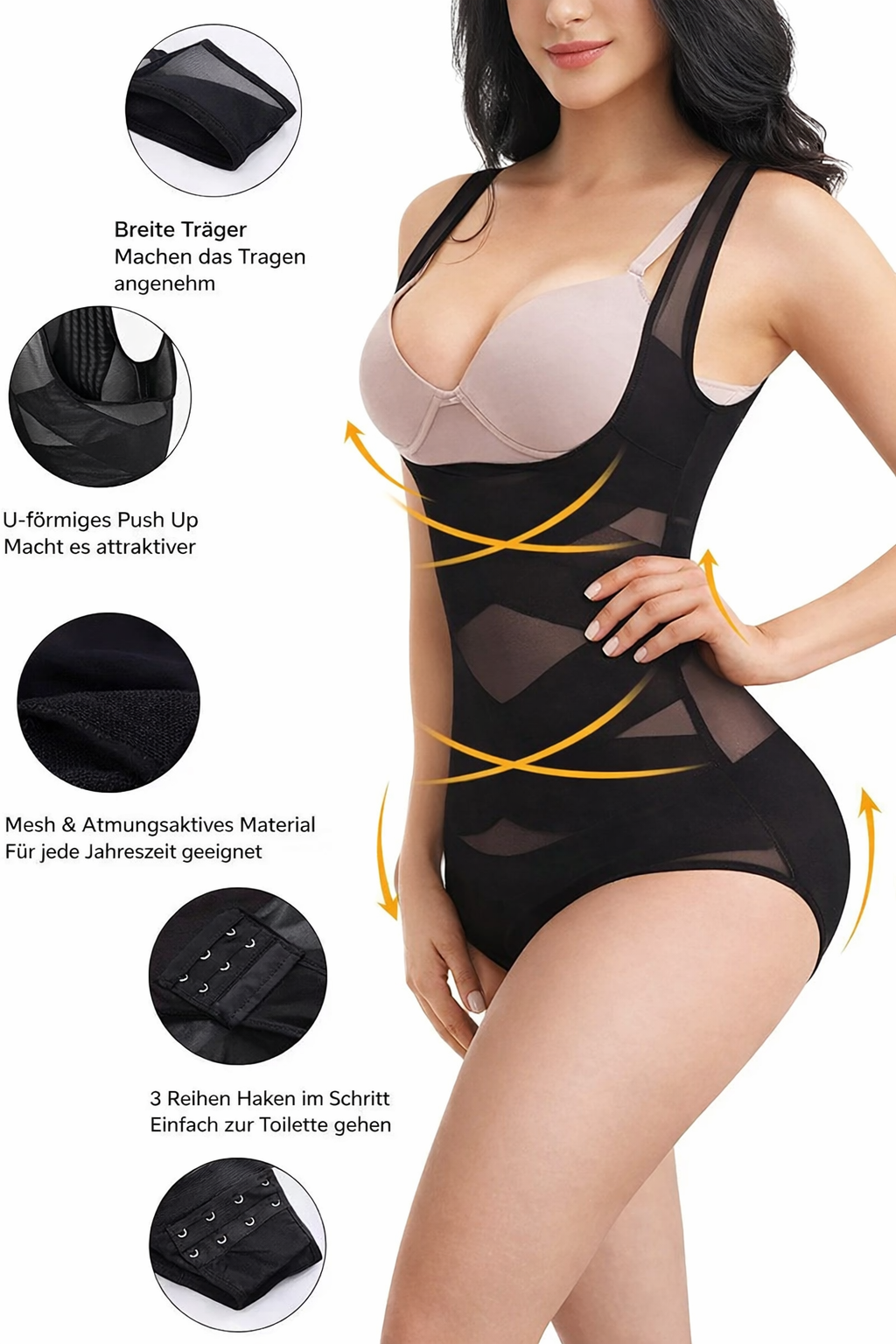Shapewear | Nahtlos & Figurformend | Bauchweg-Effekt für glatte Silhouette | Silhouva