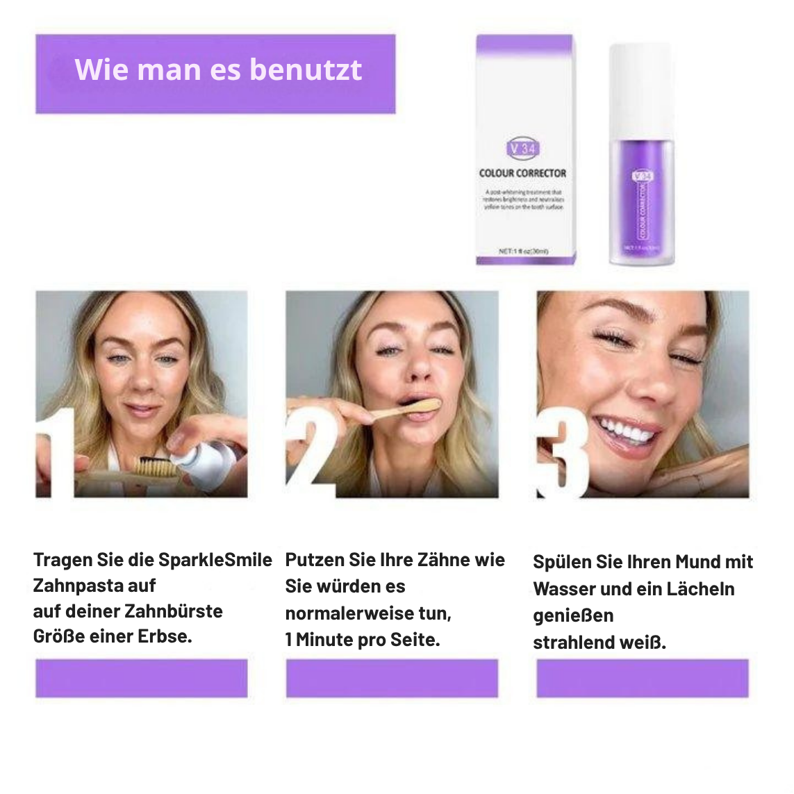 1 + 1 GRATIS | Lilly™ Fühle dich selbstbewusster mit einem frischen, strahlenden Lächeln, das lange anhält