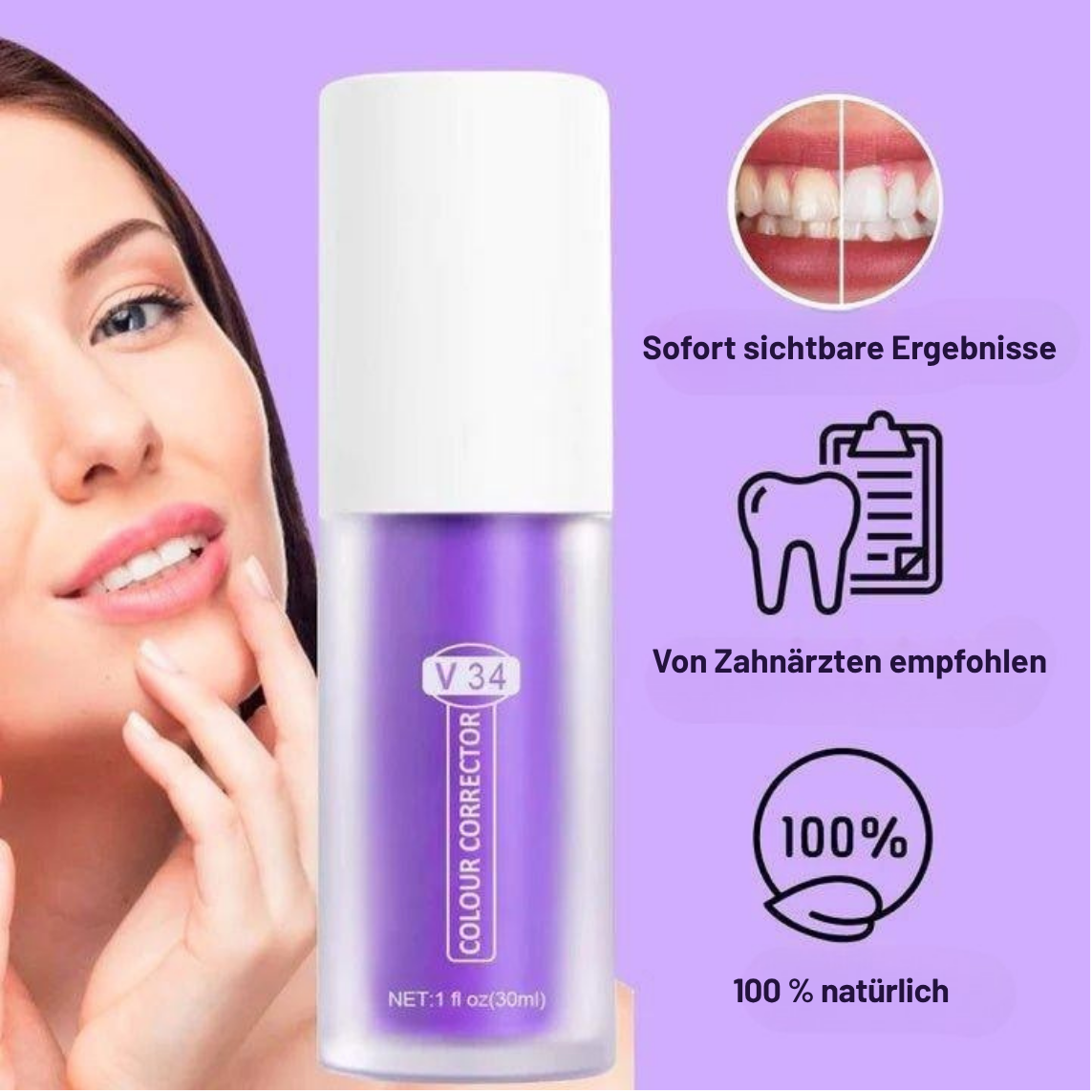 1 + 1 GRATIS | Lilly™ Fühle dich selbstbewusster mit einem frischen, strahlenden Lächeln, das lange anhält
