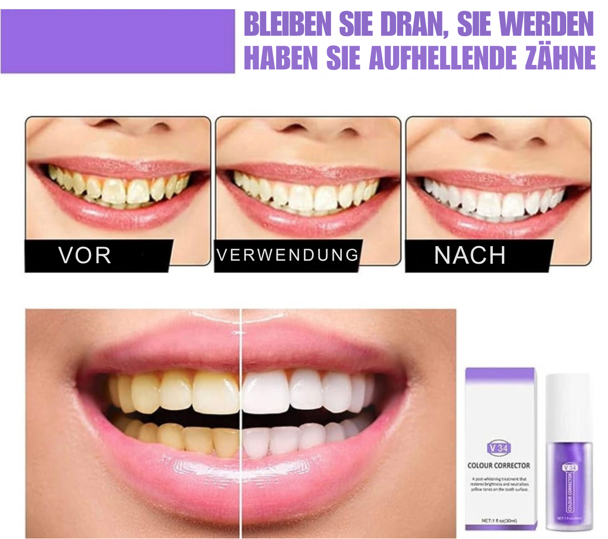 1 + 1 GRATIS | Lilly™ Fühle dich selbstbewusster mit einem frischen, strahlenden Lächeln, das lange anhält