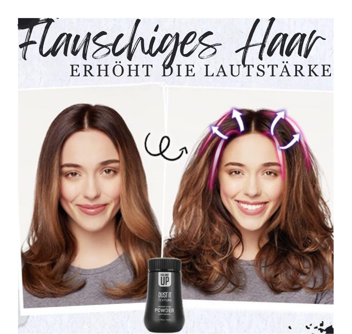 1 + 1 GRATIS | Viktoria™ Haarpuder für sofortiges Volumen und stylischen Halt – ganz ohne Gel!