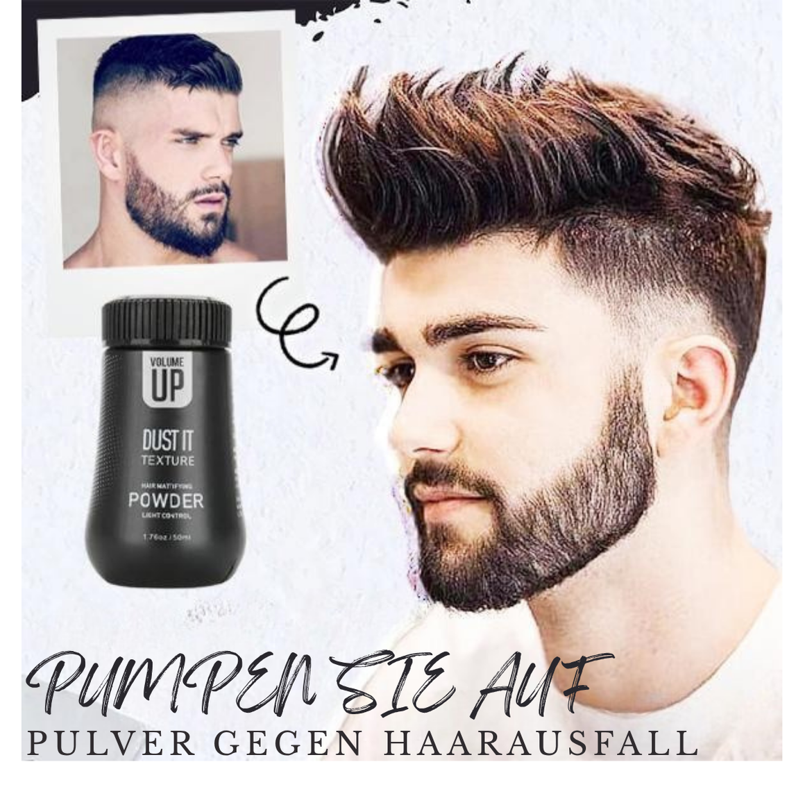 1 + 1 GRATIS | Viktoria™ Haarpuder für sofortiges Volumen und stylischen Halt – ganz ohne Gel!