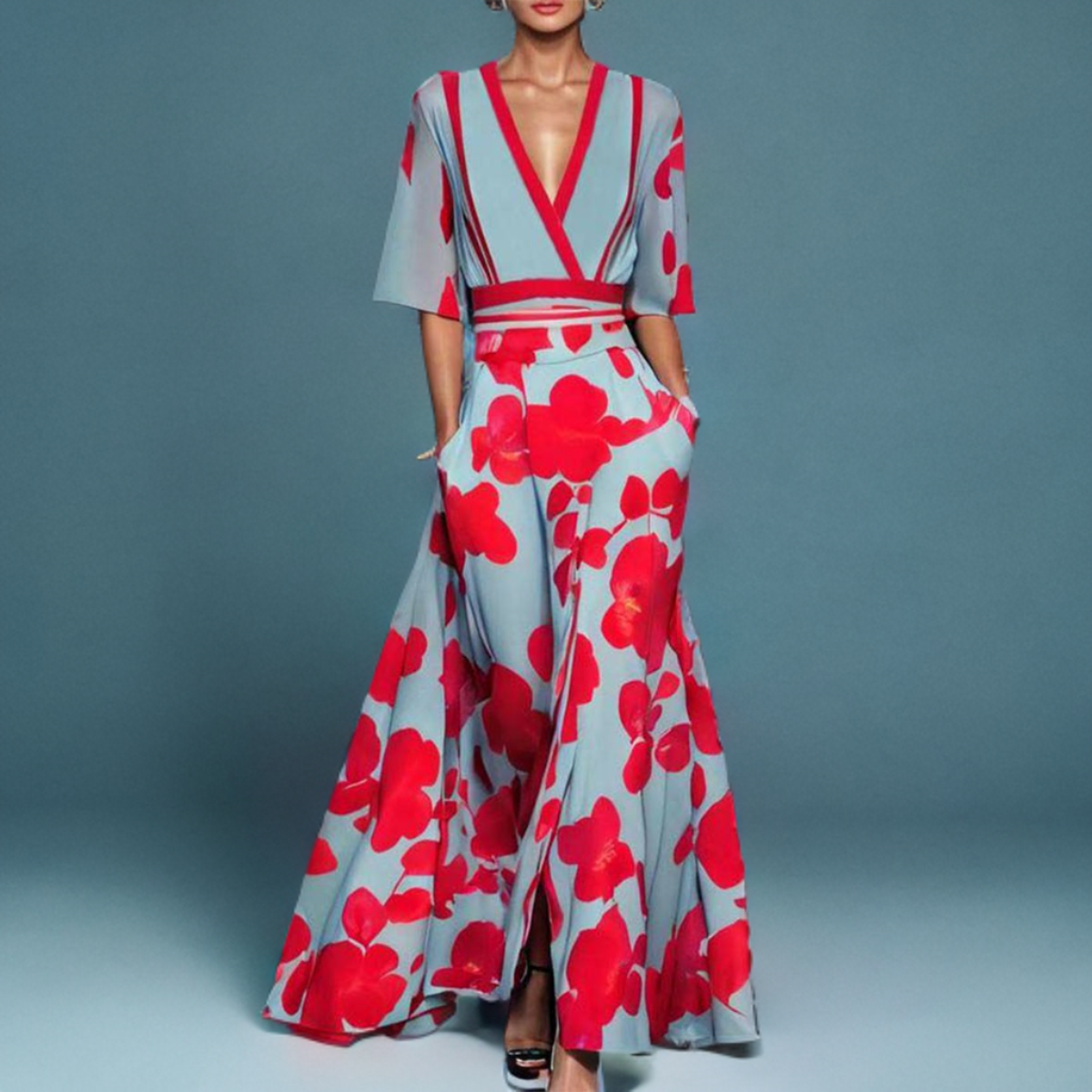 LENA – ELEGANTES KLEID MIT ÄRMELN