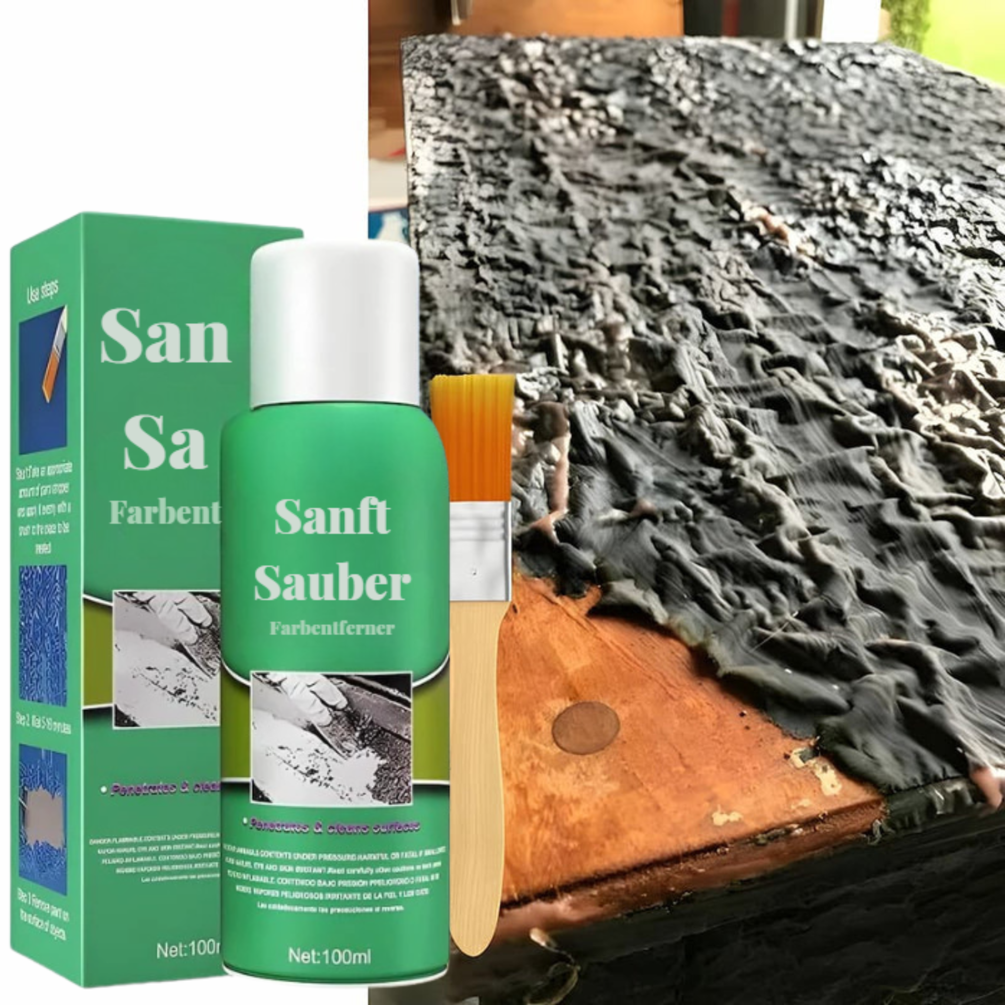 SanftSauber™ / Super Schneller Ungiftiger Farbentferner (1+1 GRATIS)