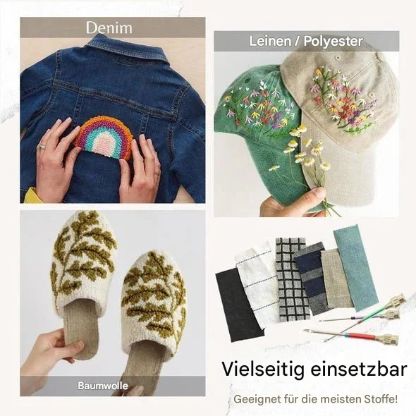 Nadelique / Sticknadel-Set mit farbcodierten Nadeln