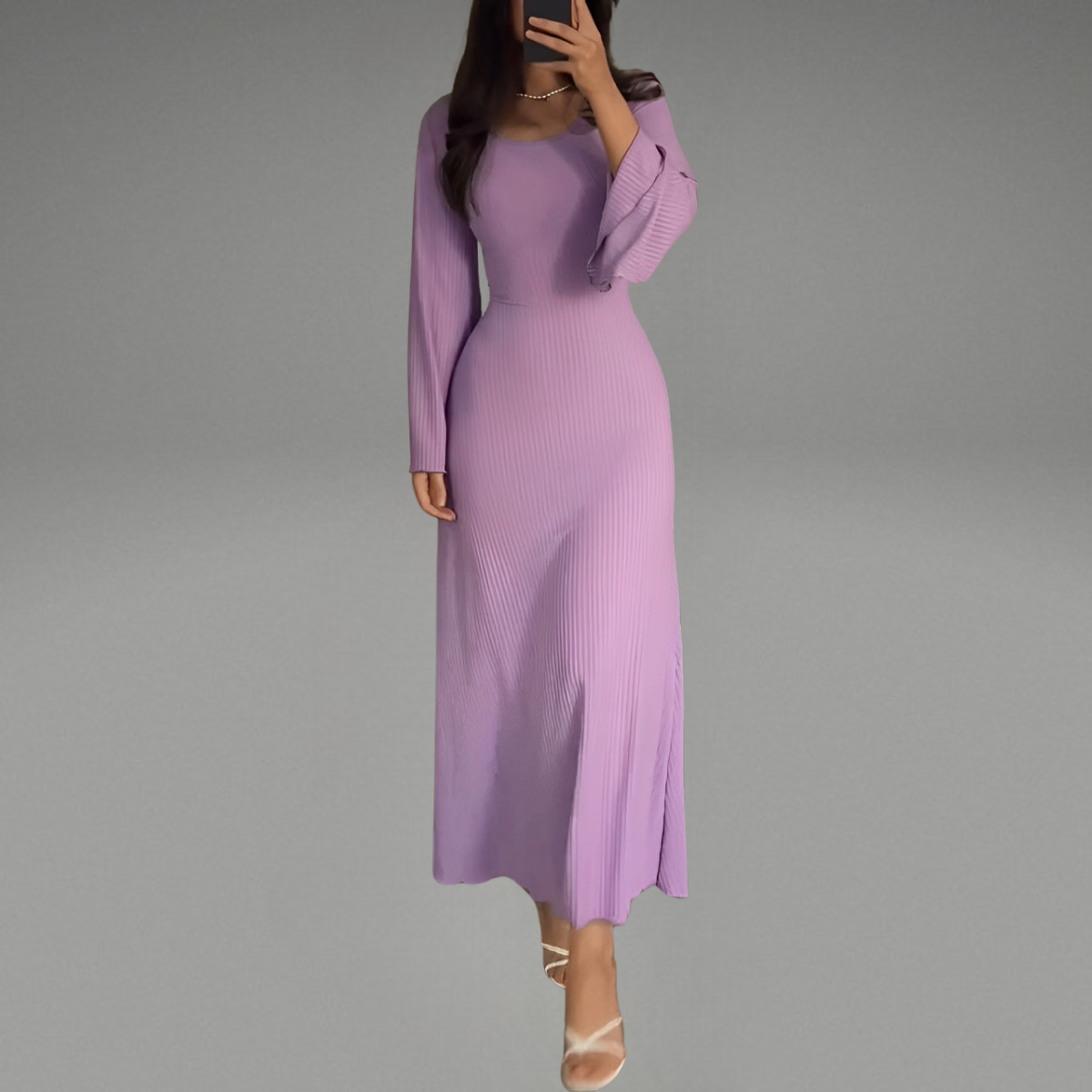Beatrice™ | Gestricktes Maxikleid