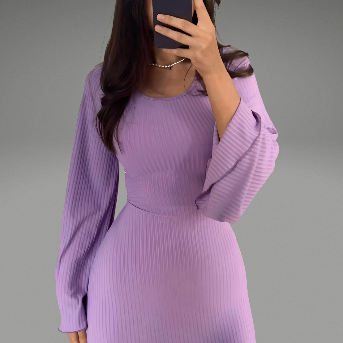 Beatrice™ | Gestricktes Maxikleid