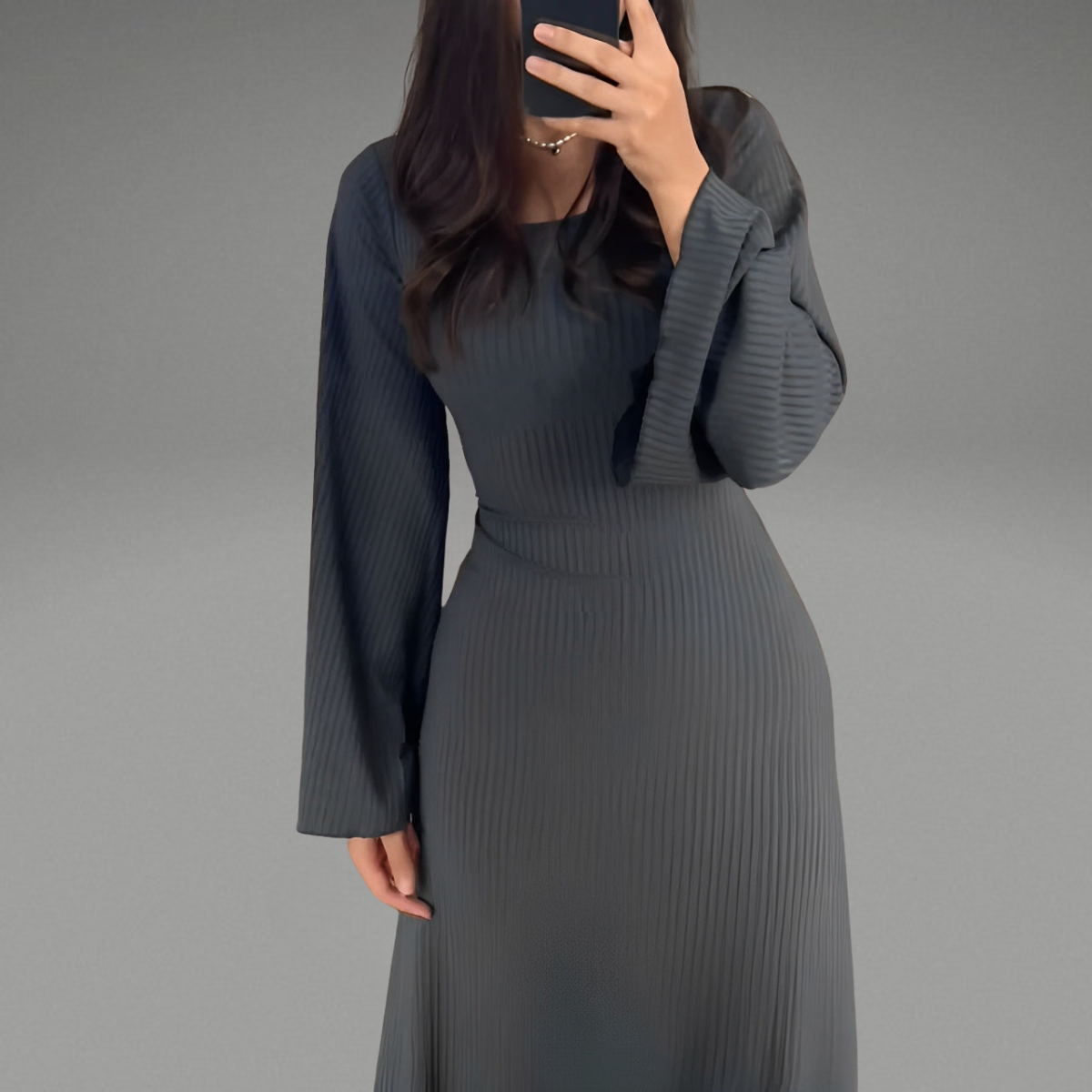 Beatrice™ | Gestricktes Maxikleid