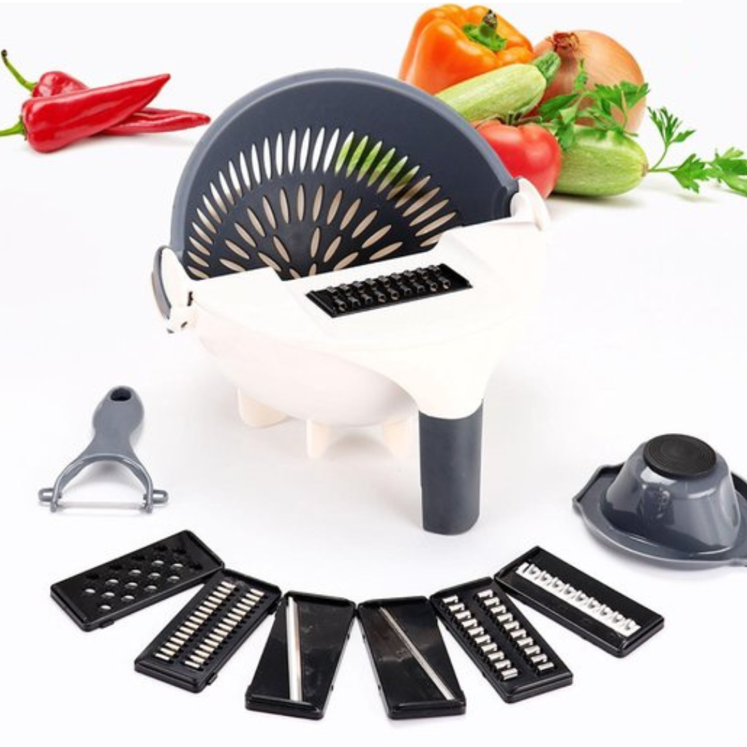 SchnittSchüssel™ / 7-In-1 Gemüseschneider Mit Abtropfkorb
