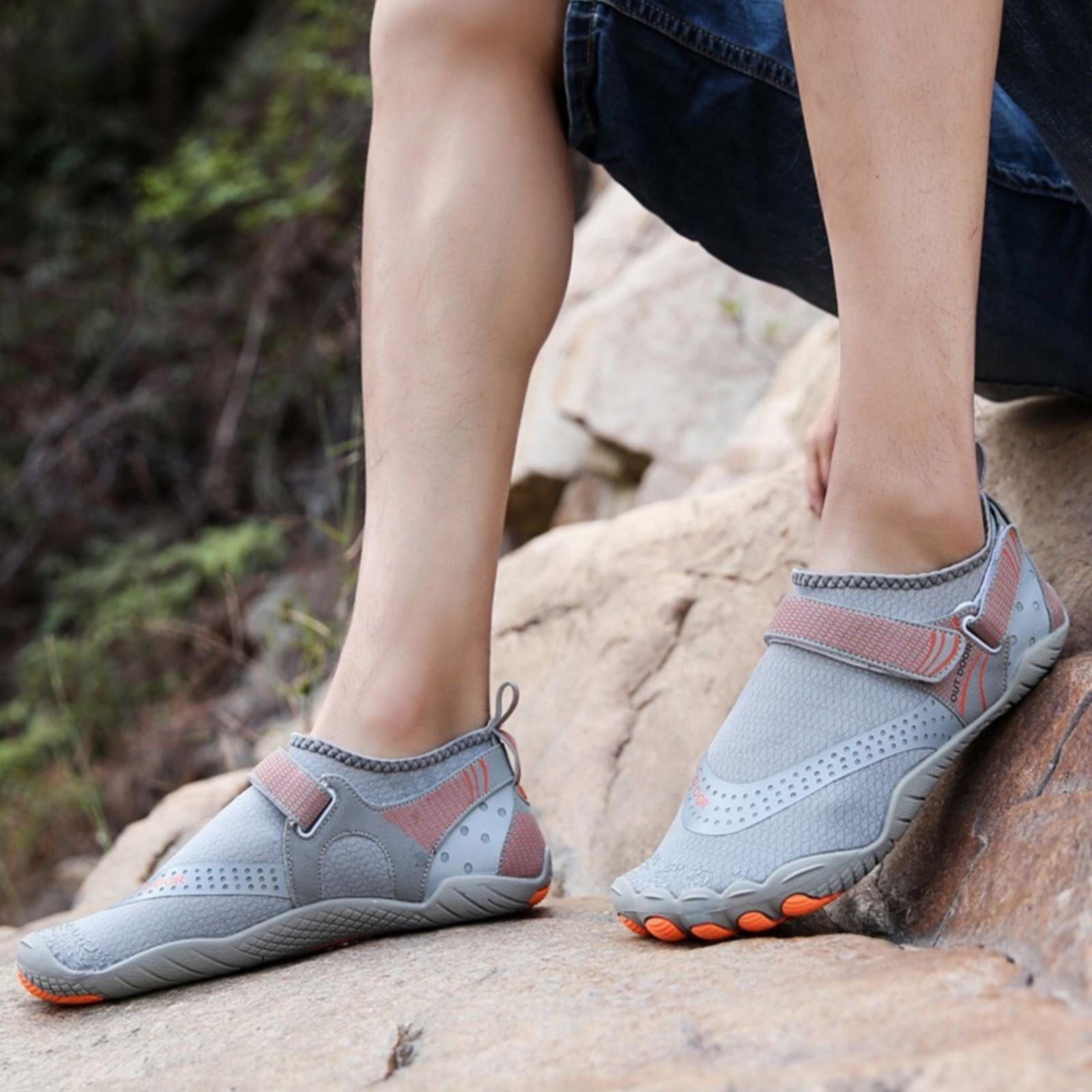 Wasserschuhe | Rutschfeste Profilsohle | Leichte orthopädische Stütze | WellenWandler