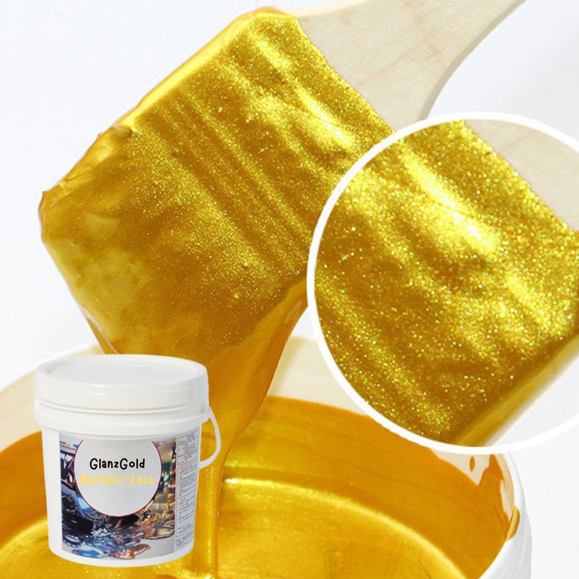 GlanzGold™ / Wasserbasierte Metallic-Farbe für luxuriöse Gold- und Silberakzente