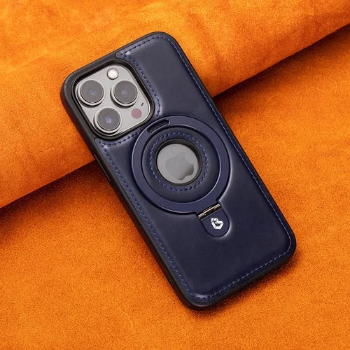 LederLuxus / Superluxuriöse iPhone-Lederhülle mit unsichtbarem Ständer