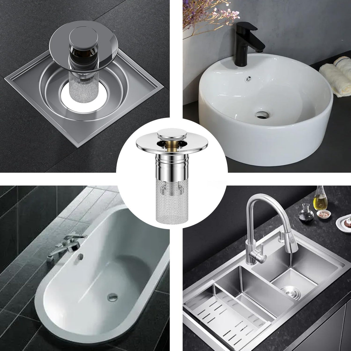 AbflussAss™ / Schwerlast Stahl Abflusssieb - Sopheria
