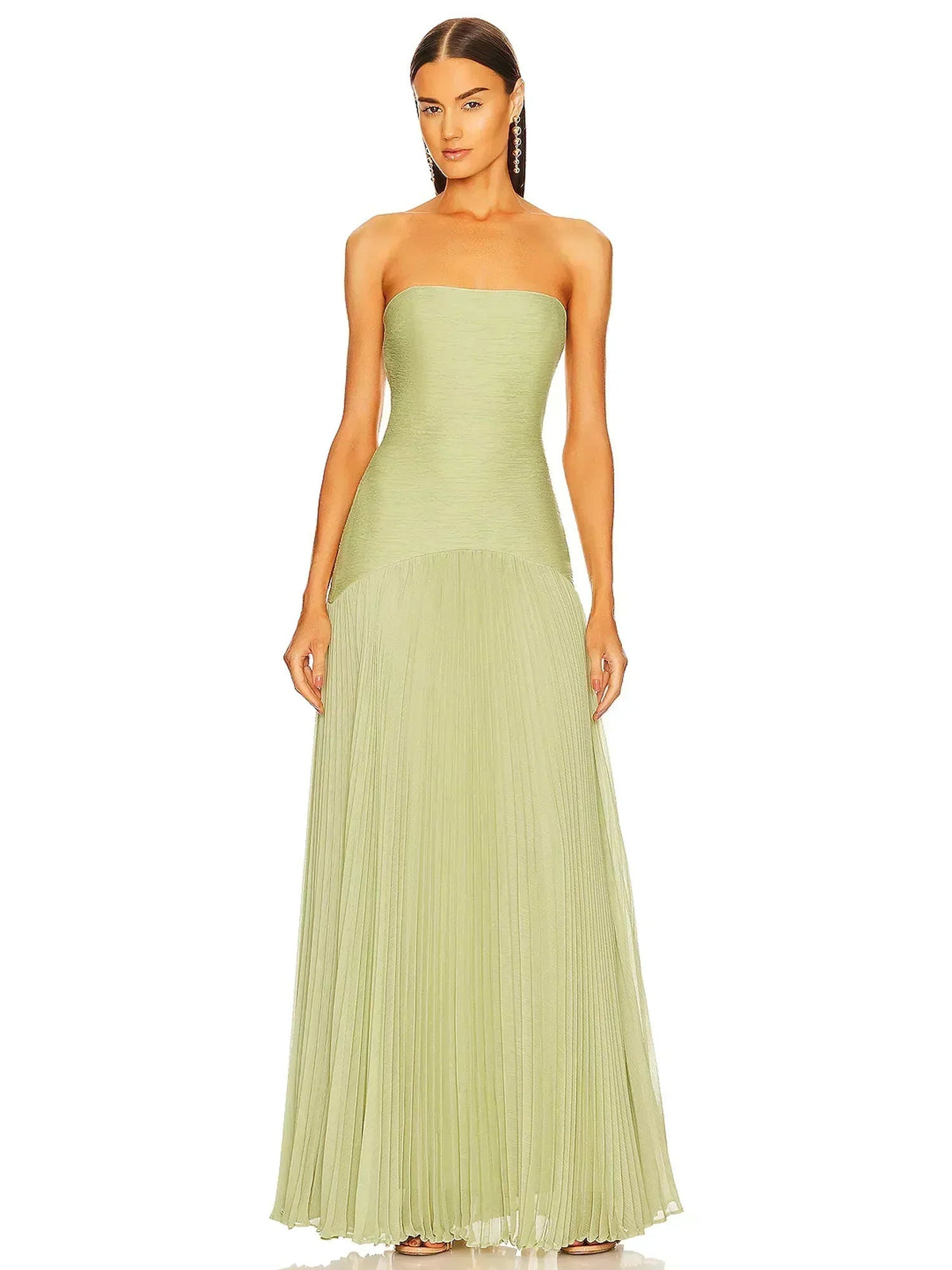 Amorielle - Fließendes Grünes Maxikleid - Sopheria