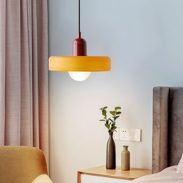 Aurelio™ | Bauhaus-Pendelleuchte aus farbigem Glas - Sopheria