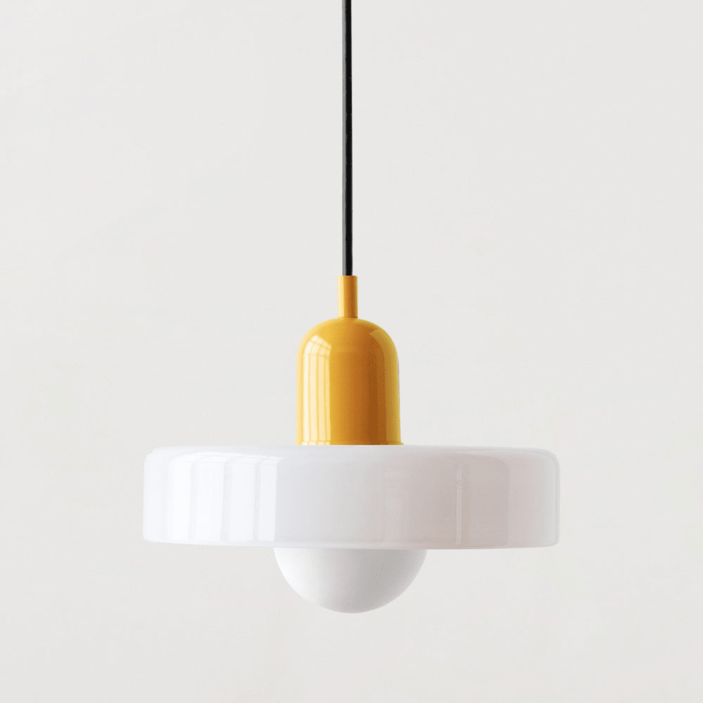 Aurelio™ | Bauhaus-Pendelleuchte aus farbigem Glas - Sopheria