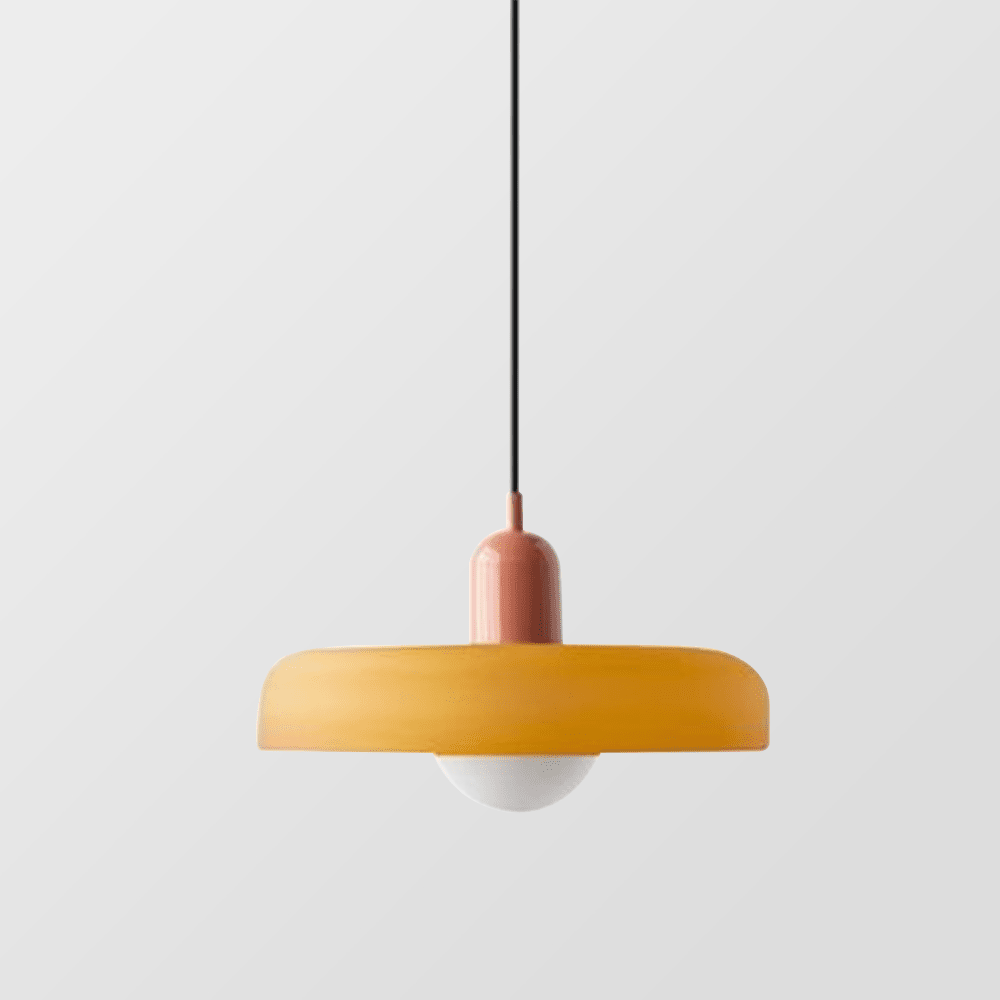 Aurelio™ | Bauhaus-Pendelleuchte aus farbigem Glas - Sopheria