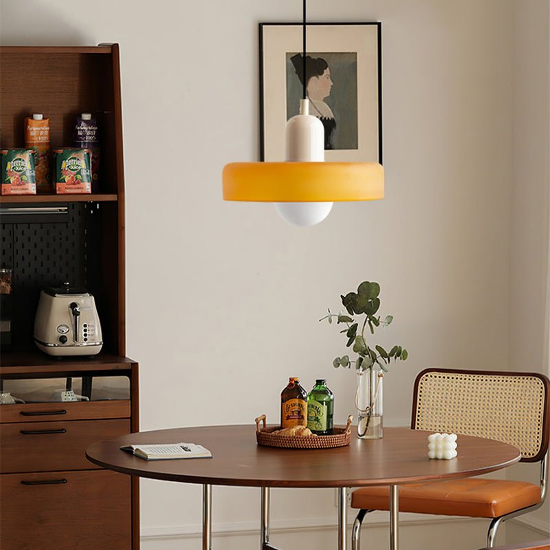 Aurelio™ | Bauhaus-Pendelleuchte aus farbigem Glas - Sopheria