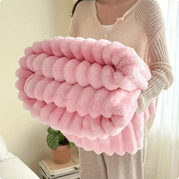 KuschelKaro™ / Gestreifte Flanell-Fleece-Decke - Kuscheln Sie Sich Stilvoll Ein!